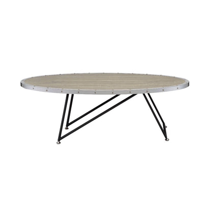 ACME Allis Weathered Gray Oak Coffee Table Model 81730