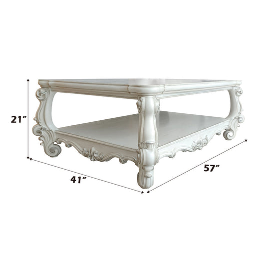 ACME Versailles Bone White Coffee Table Model 82123