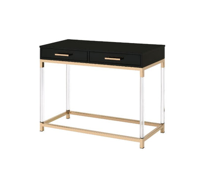 ACME Adiel Black & Gold Sofa Table Model 82348