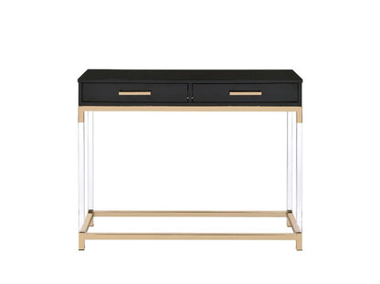 ACME Adiel Black & Gold Sofa Table Model 82348