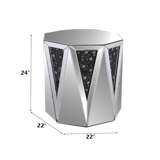 ACME Nysa Faux Crystals End Table Model 82777