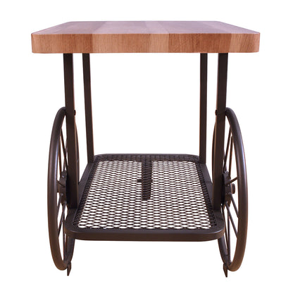 ACME Francie Oak & Antique Gray End Table Model 82862