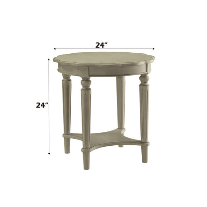 ACME Fordon Antique Slate End Table Model 82917