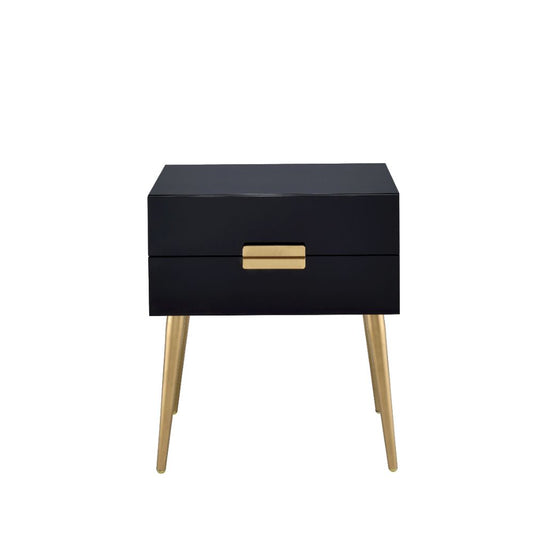 ACME Denvor Black & Gold End Table Model 84495