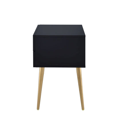 ACME Denvor Black & Gold End Table Model 84495