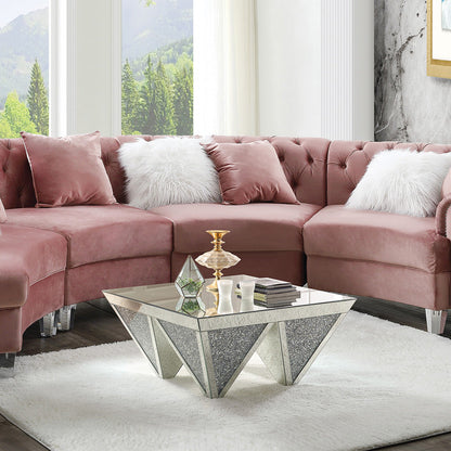 ACME Noralie Mirrored & Faux Diamonds Coffee Table Model 84900