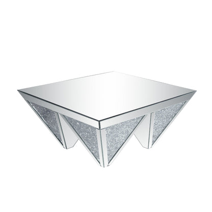 ACME Noralie Mirrored & Faux Diamonds Coffee Table Model 84900