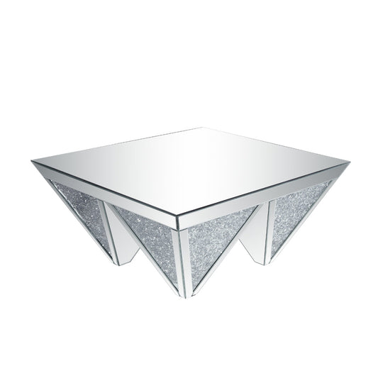 ACME Noralie Mirrored & Faux Diamonds Coffee Table Model 84900