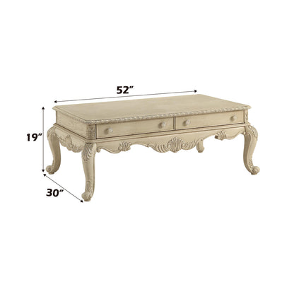 ACME Ragenardus Antique White Coffee Table Model 86020