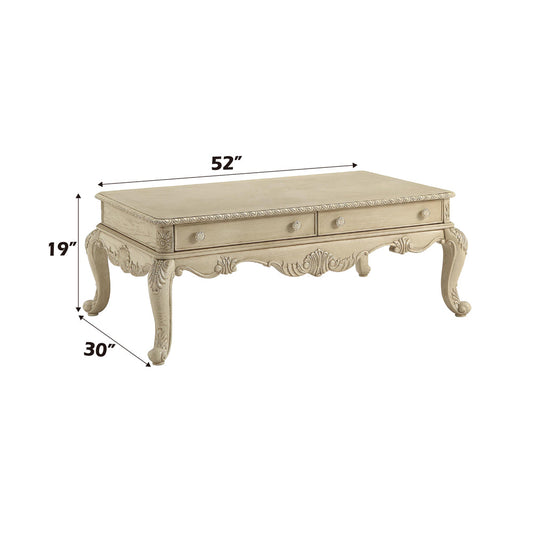 ACME Ragenardus Antique White Coffee Table Model 86020