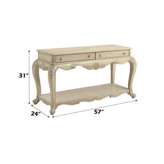 ACME Ragenardus Antique White Sofa Table Model 86023