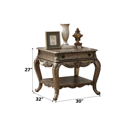 ACME Ragenardus Vintage Oak End Table Model 86032