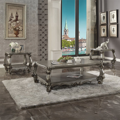ACME Versailles Antique Platinum End Table Model 86822