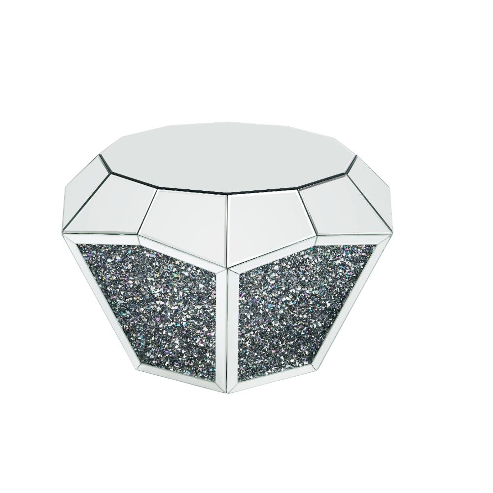 ACME Noralie Mirrored & Faux Diamonds Coffee Table Model 88005