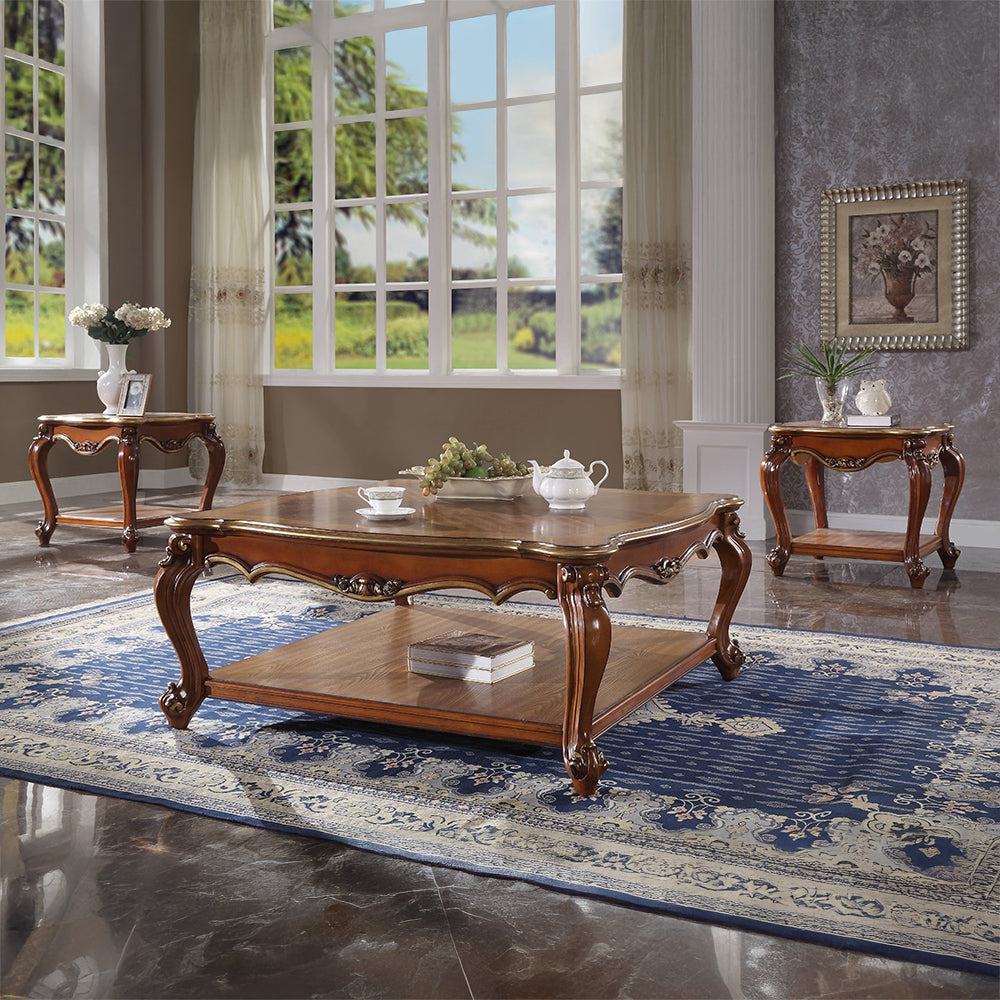 ACME Picardy Honey Oak Coffee Table Model 88220