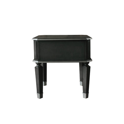 ACME House Beatrice Charcoal & Light Gray End Table Model 88817