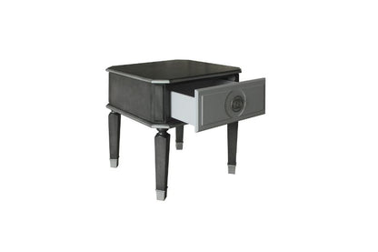 ACME House Beatrice Charcoal & Light Gray End Table Model 88817