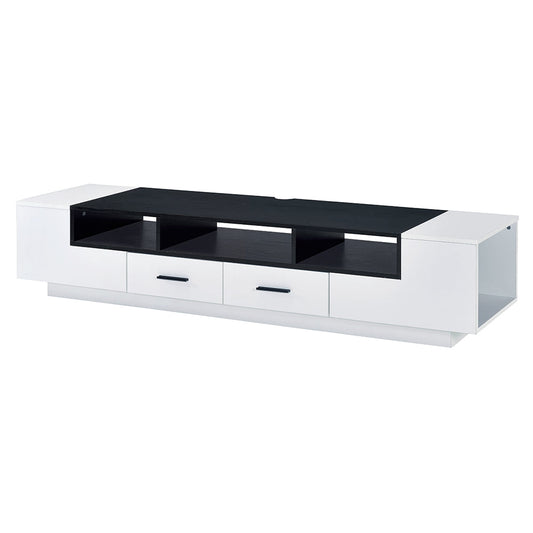 ACME Armour White & Black TV Stand Model 91275