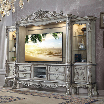 ACME Dresden Vintage Bone White Entertainment Center Model 91470