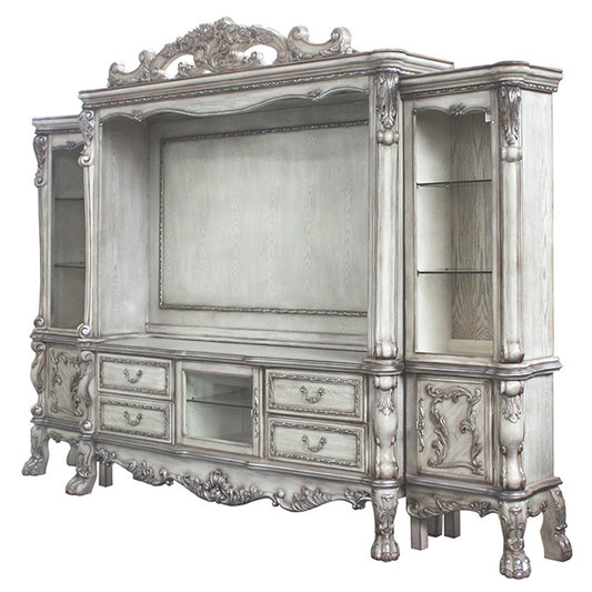 ACME Dresden Vintage Bone White Entertainment Center Model 91470