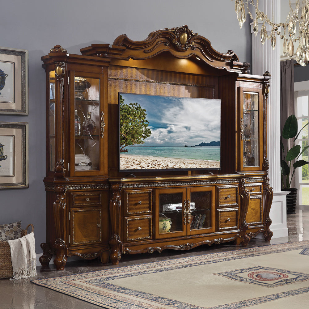 ACME Picardy Honey Oak Entertainment Center Model 91520