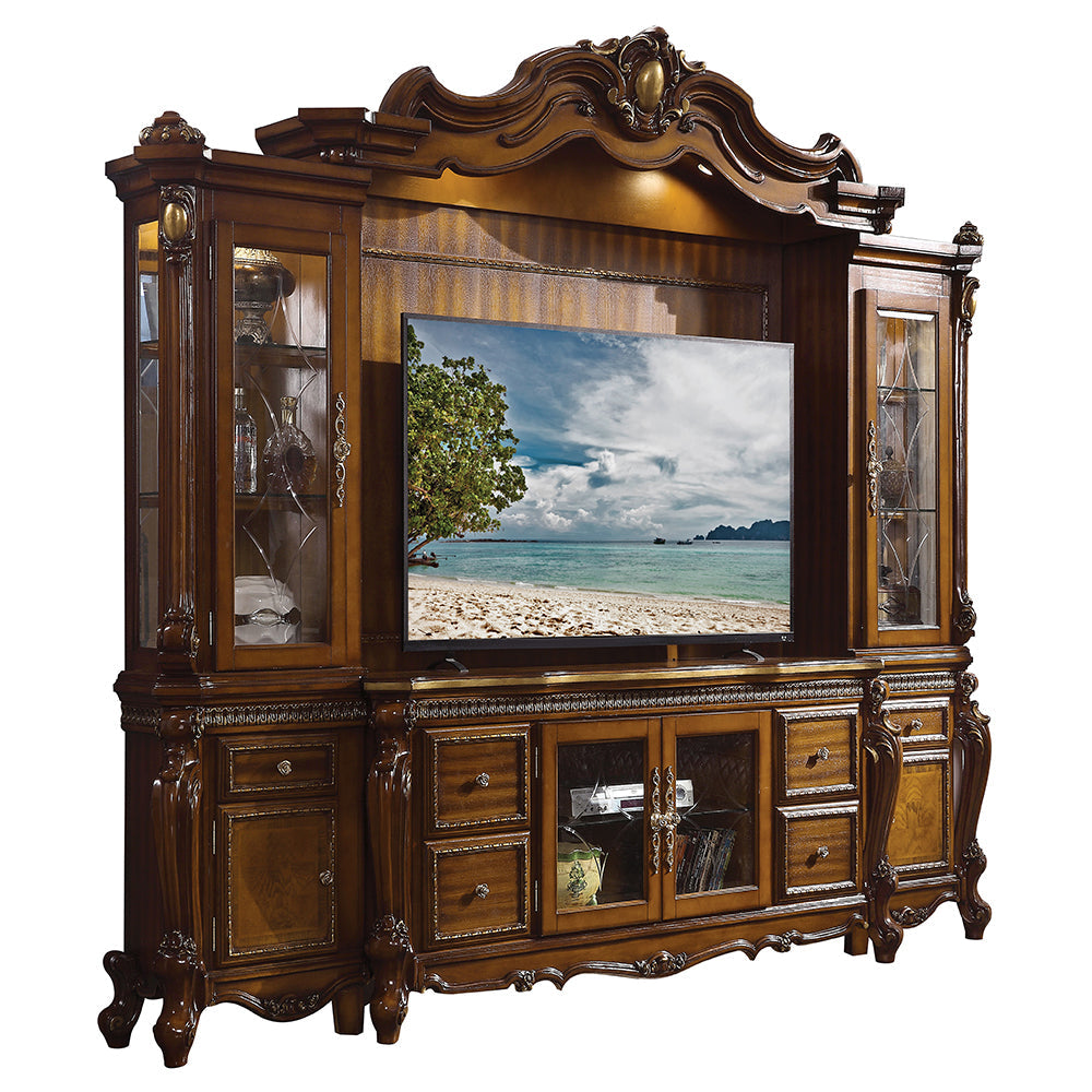 ACME Picardy Honey Oak Entertainment Center Model 91520
