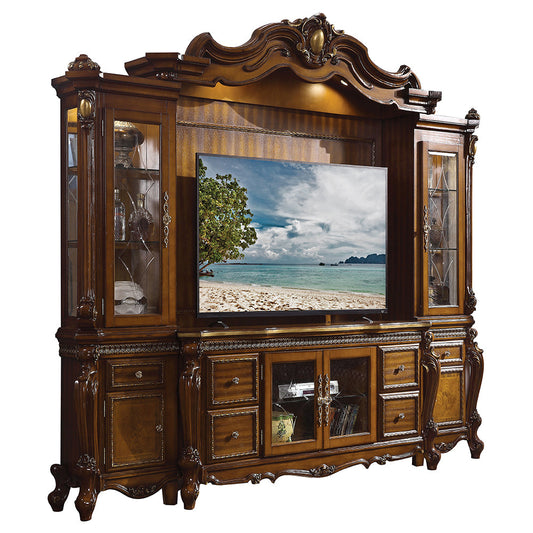 ACME Picardy Honey Oak Entertainment Center Model 91520