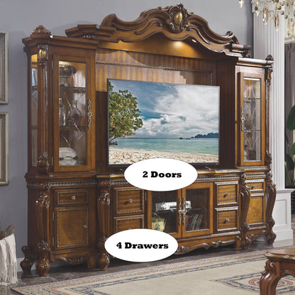 ACME Picardy Honey Oak Entertainment Center Model 91520
