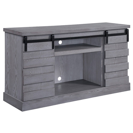 ACME Amrita Gray Oak TV Stand with Fireplace (Include 91617FIR) Model 91616
