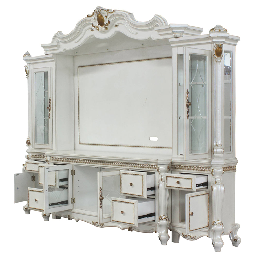 ACME Picardy Antique Pearl Entertainment Center Model 91815