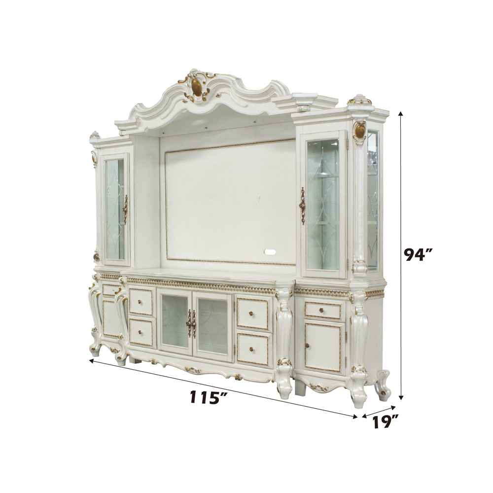 ACME Picardy Antique Pearl Entertainment Center Model 91815