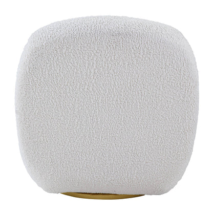 ACME Yedaid White Teddy Sherpa Accent Chair with Swivel Model AC00231