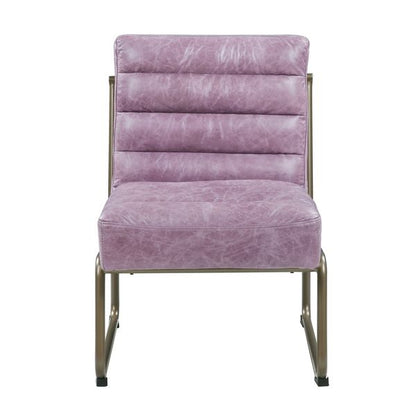 ACME Loria Wisteria Top Grain Leather Accent Chair Model AC00657