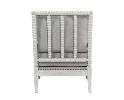 ACME Saraid Gray Linen & Light Oak Accent Chair Model AC01164