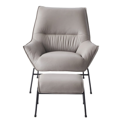 ACME Jabel Khaki Top Grain Leather Accent Chair Model AC02385