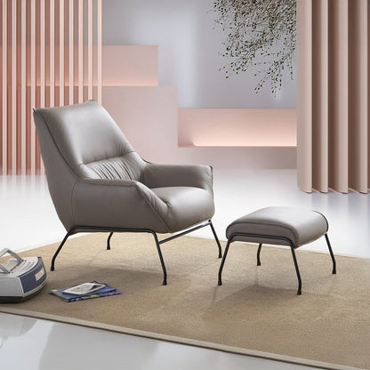 ACME Jabel Khaki Top Grain Leather Accent Chair Model AC02385