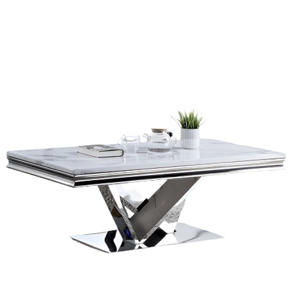 Furniture of America Villarsglane Chrome Glam Coffee Table Model CM4284C-TABLE