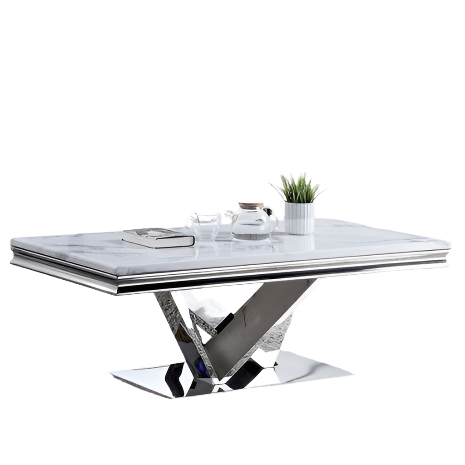 Furniture of America Villarsglane Chrome Glam Coffee Table Model CM4284C-TABLE