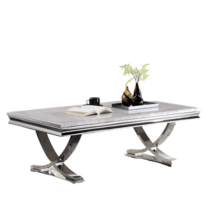 Furniture of America Wettingen Chrome Glam Coffee Table Model CM4285C-TABLE