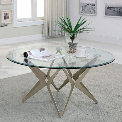 Furniture of America Alvise Champagne Contemporary Coffee Table Model CM4377C-TABLE