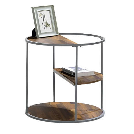 Furniture of America Orrin Gray/Walnut Industrial End Table Model CM4396GY-E