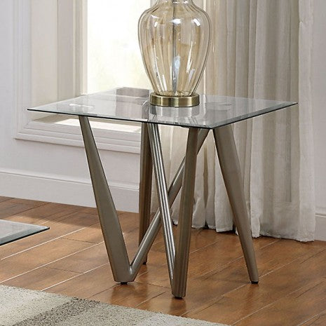 Furniture of America Wohlen Champagne Contemporary End Table Model CM4510E-TABLE