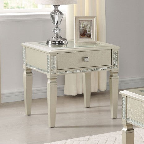 Furniture of America Adina Silver Transitional End Table Model CM4512E