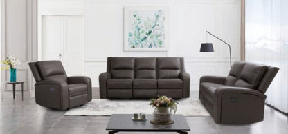 Furniture of America Vasilios Gray Transitional Power Recliner Model CM9914GY-CH-PM