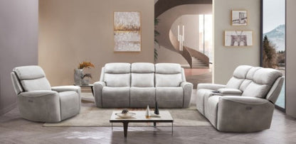 Furniture of America Artemia Light Taupe Transitional Power Recliner Model CM9922FG-CH-PM