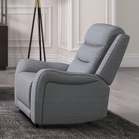 Furniture of America Matthias Gray Transitional Manual Recliner Model CM9987GY-CH-M