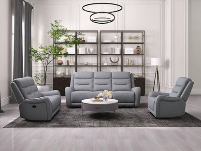 Furniture of America Matthias Gray Transitional Manual Recliner Model CM9987GY-CH-M
