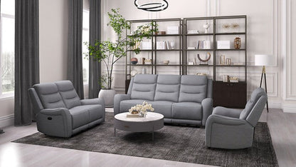Furniture of America Matthias Gray Transitional Manual Recliner Model CM9987GY-CH-M