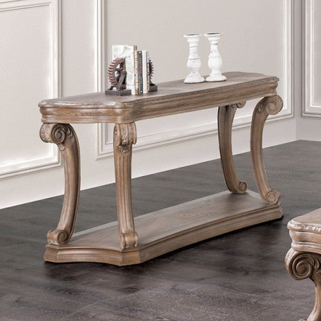 Furniture of America Seven Oaks Weathered Oak Traditional Sofa Table Model FM4518AK-S