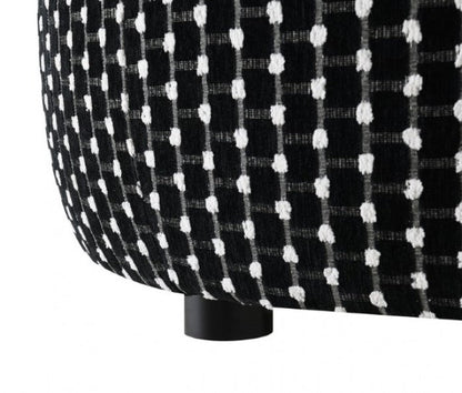 Furniture of America Viviani White/Black Transitional Ottoman Model FM61007BK-OT